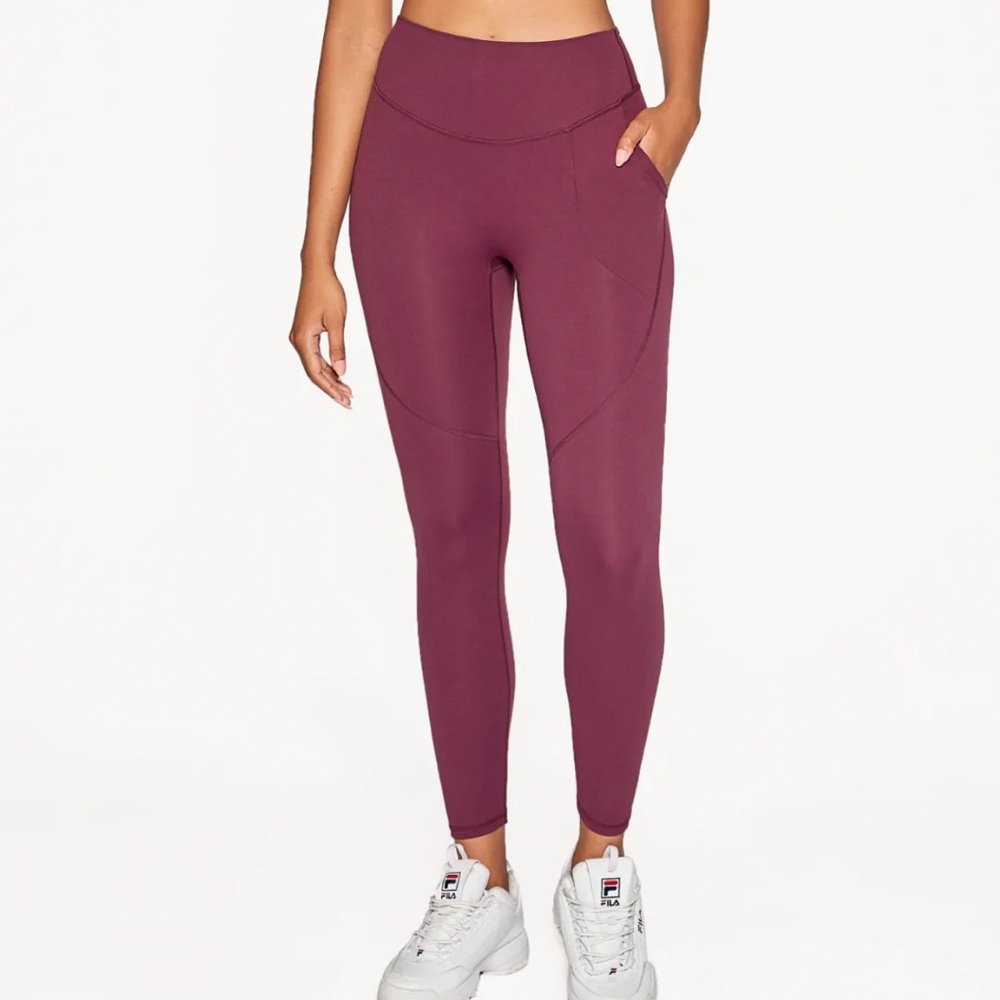 Women's Plum High-Waisted Leggings